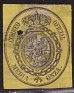 Spain 1855 Spain Coat 1/2o Black And Yellow Edifil 35